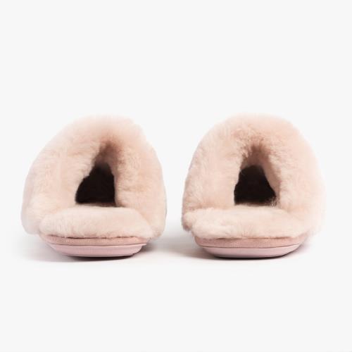 Ladies Duchess Sheepskin Slippers Pink Extra Image 6